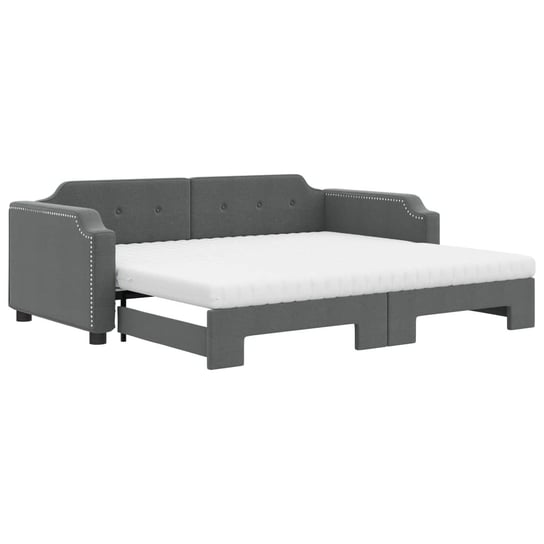 Sofa rozkładana 2-w-1, ciemnoszary, 223x100x66,5cm Zakito Europe