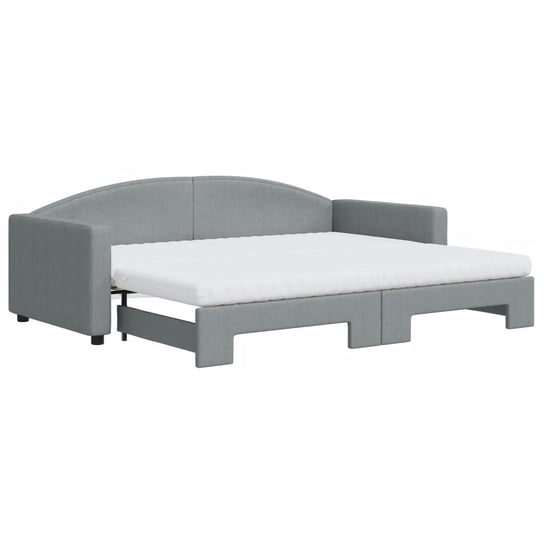 Sofa rozkładana 2-w-1, jasnoszary, 223x192,5x75 cm Zakito Europe