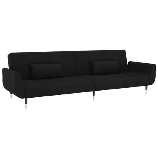 Sofa rozkładana 220x84,5x69 cm, czarna Zakito Europe