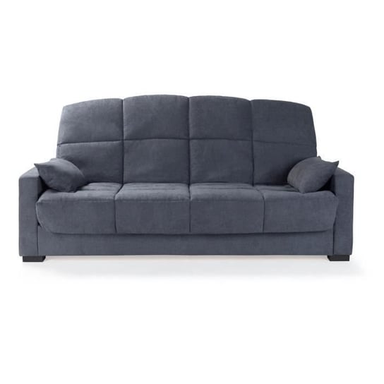 Sofa rozkładana 3-osobowa - Antracytowy szary - Materac 14 cm - 130 x 190 cm - MEGAN Inna marka