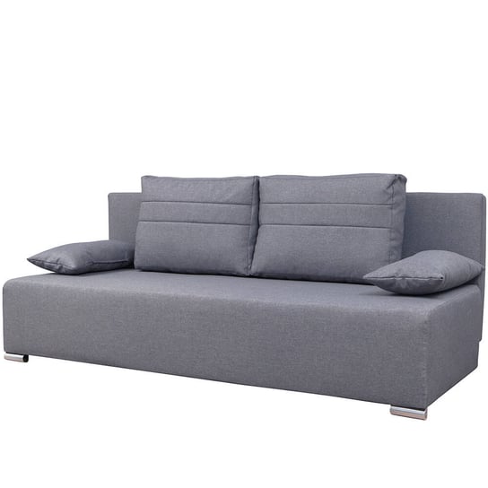 Sofa rozkładana, 3-osobowa MEBLEJANA Vega, szara, 195x92x95 cm meblejana
