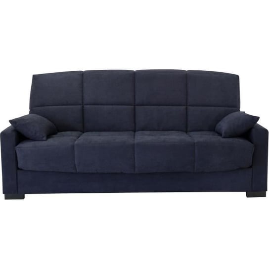 Sofa rozkładana 3-osobowa - Niebieska - Materac 14 cm - D223 x G96 x W 103 cm - MEGAN Inna marka
