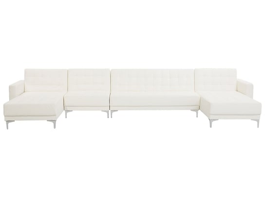 Sofa rozkładana BELIANI Aberdeen XXL, biała, 83x428x168 cm Beliani