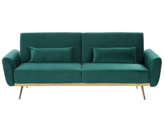 Sofa rozkładana BELIANI Eina, szmaragdowa, 86x210x81 cm Beliani