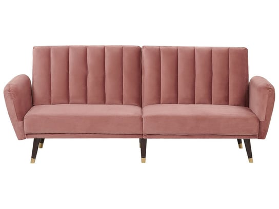 Sofa rozkładana BELIANI Vimmerby, różowa, 90x212x80 cm Beliani