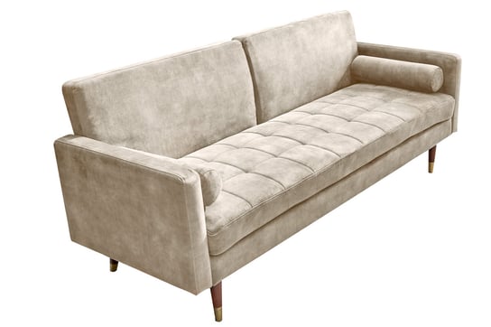 Sofa Rozkładana Couture 195Cm Aksamit Szampański 43519 Invicta Interior