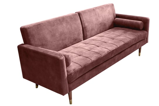 Sofa Rozkładana Couture 195Cm Stary Róż Mikrowelur 42495 Inna marka