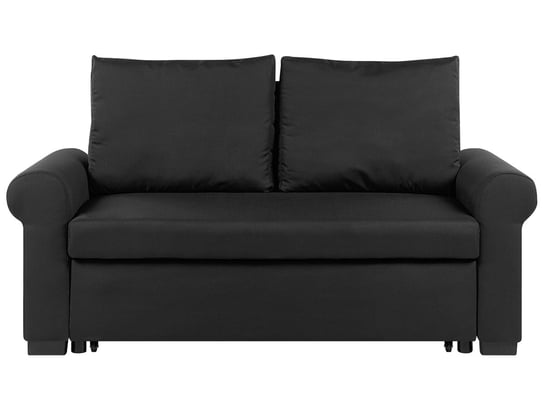 Sofa rozkładana czarna SILDA Beliani