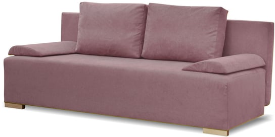 Sofa rozkładana kanapa sprężyny bonell Eufori PLUS A21 - PUDROWY RÓŻ | ENJOY EN19 BONNI
