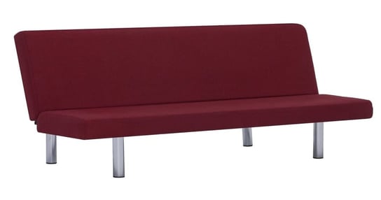 Sofa rozkładana Melwin 2X – czerwone wino 66x168x76 Elior