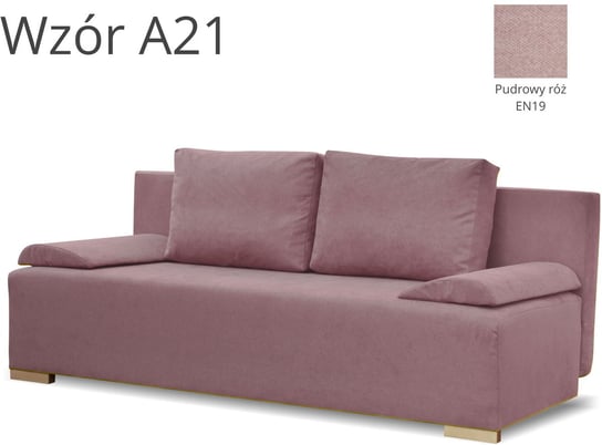 Sofa Rozkładana Plamoodporna Ecco Plus A21 - Pudrowy Róż | Enjoy En19 BONNI