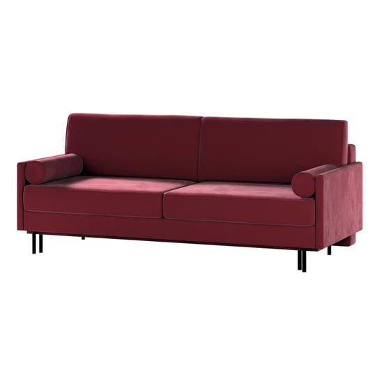 Sofa rozkładana Santana, wiśniowy, 212 x 96 x 87 cm, Tkaniny tapicerskie - sofy Inna marka