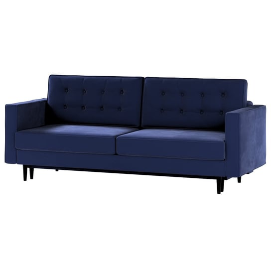 Sofa rozkładana Svein, ciemny niebieski, 224 x 97 x 91 cm, Tkaniny tapicerskie - sofy Inna marka