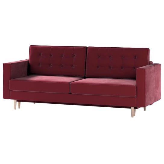 Sofa rozkładana Svein, wiśniowy, 224 x 97 x 91 cm, Tkaniny tapicerskie - sofy Inna marka