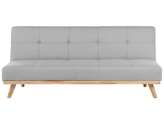 Sofa rozkładana tapicerowana BELIANI Froya, jasnoszara Beliani