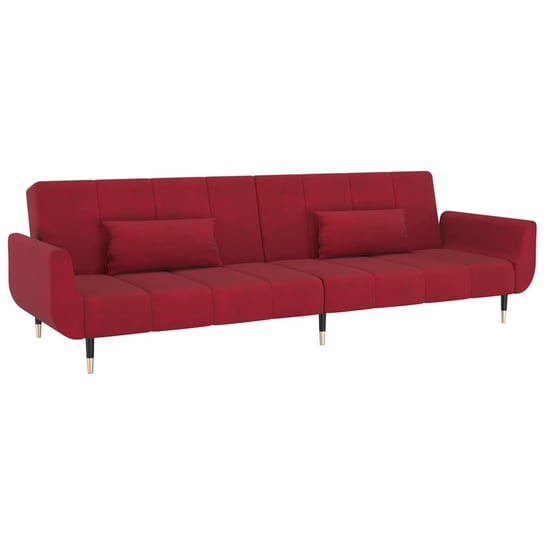 Sofa rozkładana Winna Czerwień 220x84,5x69cm - Aks Inna marka