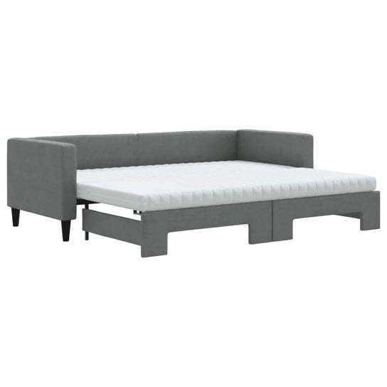 Sofa rozsuwana 2-w-1, ciemnoszary, 223x90x68cm, 2 Zakito