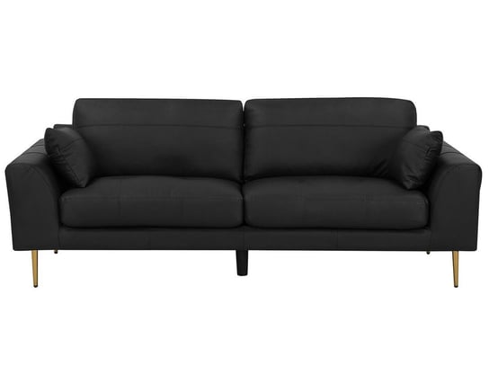 Sofa skórzana BELIANI Torget, czarna, 88x226x89 cm Beliani