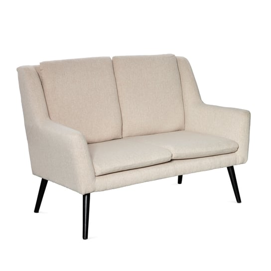 Sofa SOPHIE w tkaninie beżowa 130x75x93 cm Homla