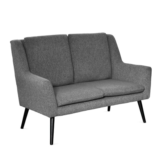 Sofa SOPHIE w tkaninie ciemnoszara 130x75x93 cm Homla