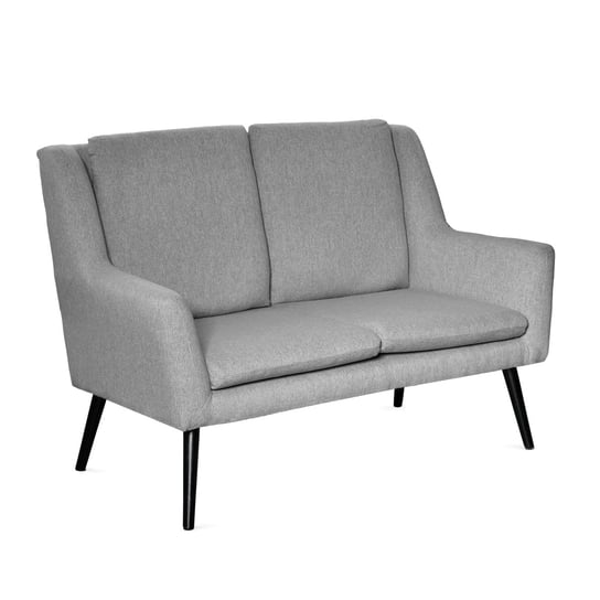 Sofa SOPHIE w tkaninie jasnoszara 130x75x93 cm Homla