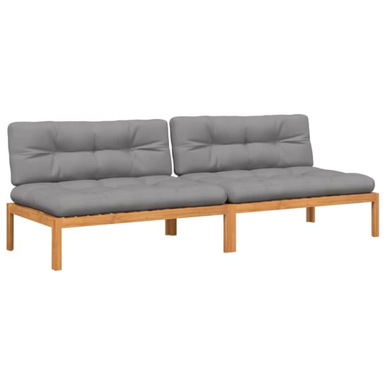 Sofa środkowa ogrodowa 120x92x69 cm szara Inna marka