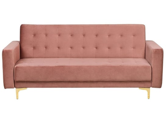 Sofa tapicerowana BELIANI Aberdeen, 3-osobowa, różowa, 83x186x88 cm Beliani