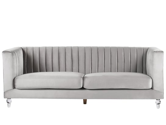 Sofa tapicerowana BELIANI Arvika, 3-os., jasnoszara,75x204x78 cm Beliani