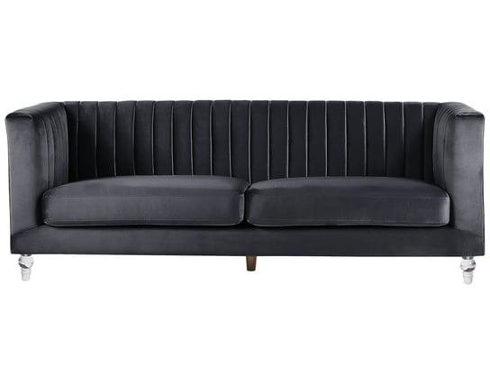 Sofa tapicerowana BELIANI Arvika, 3-osobowa, czarna, 75x204x78 cm Beliani