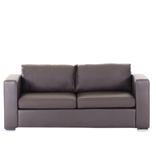 Sofa tapicerowana BELIANI Helsinki, 3-osobowa, brązowa, 72x186x76 cm Beliani