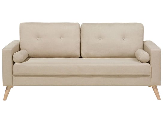 Sofa tapicerowana BELIANI Kalmar, 2-osobowa, jasnobeżowa, 85x182x74 cm Beliani