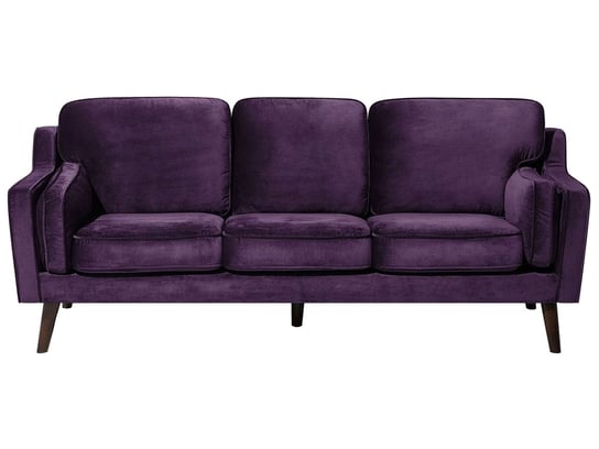 Sofa tapicerowana BELIANI Lokka, 3-osobowa, fioletowa, 85x204x83 cm Beliani