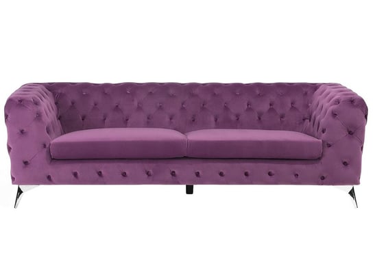 Sofa tapicerowana BELIANI Sotra, 3-osobowa, fioletowa, 70x224x85 cm Beliani