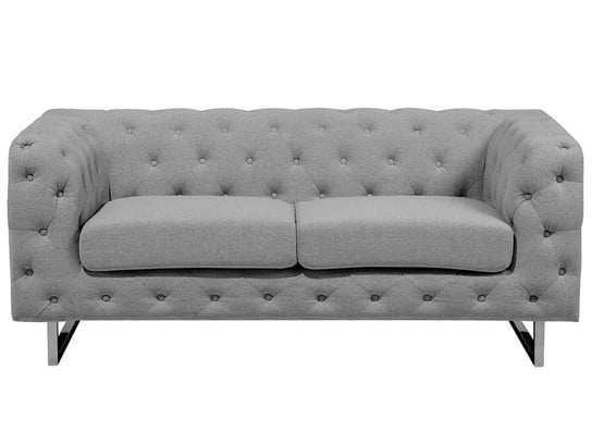 Sofa tapicerowana BELIANI Vissland, 2-osobowa, jasnoszara, 71x172x87 cm Beliani