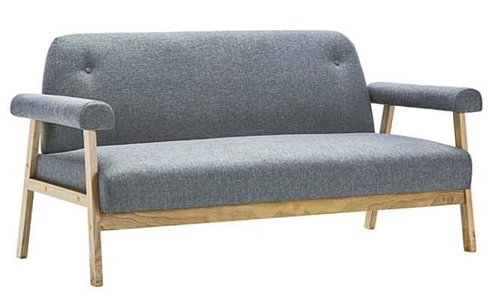 Sofa tapicerowana ELIOR Eureka 3G, jasny szary, 78x152x69 cm Elior