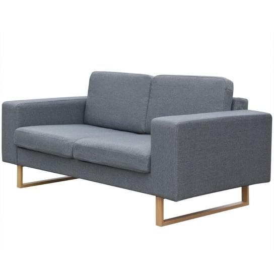 Sofa tapicerowana VIDAXL, 2-osobowa, szara, 156x82x76 cm vidaXL