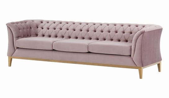 Sofa trzyosobowa Chesterfield Modern Wood-Velluto 14 Inna marka