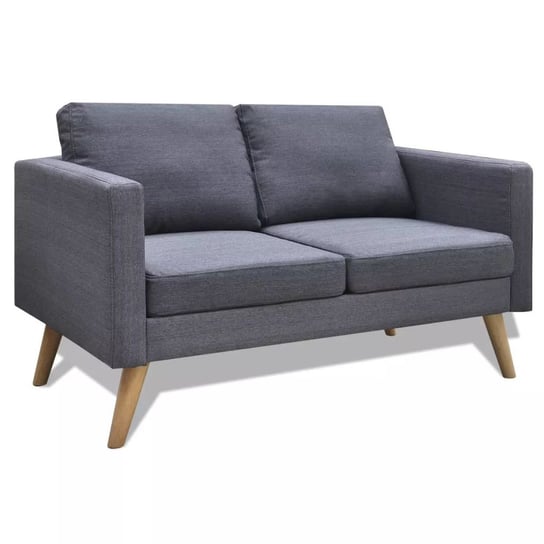 Sofa VIDAXL, 2-osobowa, szara, 116 x 70 x 73 cm vidaXL