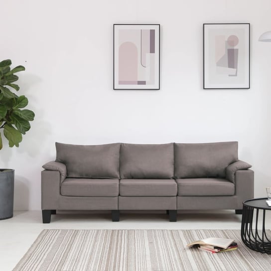 Sofa VIDAXL, brązowa, 3-osobowa, 198,5x70x75 cm vidaXL