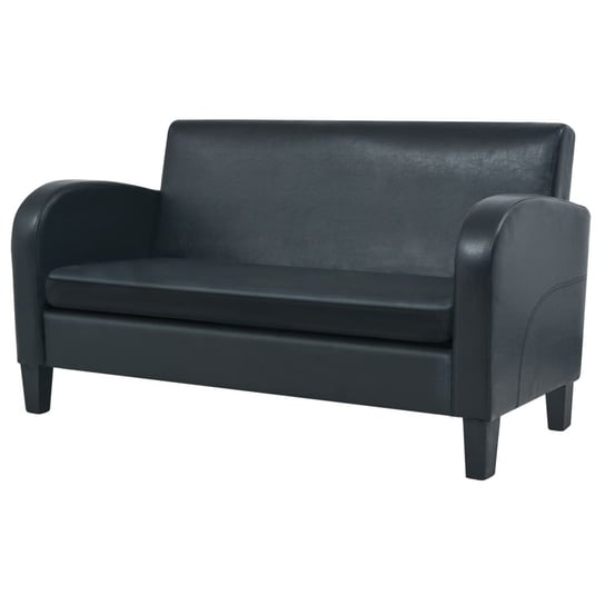 Sofa VIDAXL, czarna, 2-osobowa, 139x70x76 cm vidaXL