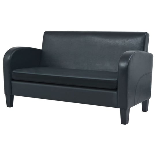 Sofa VIDAXL, czarna, 2-osobowa, 139x70x76 cm vidaXL