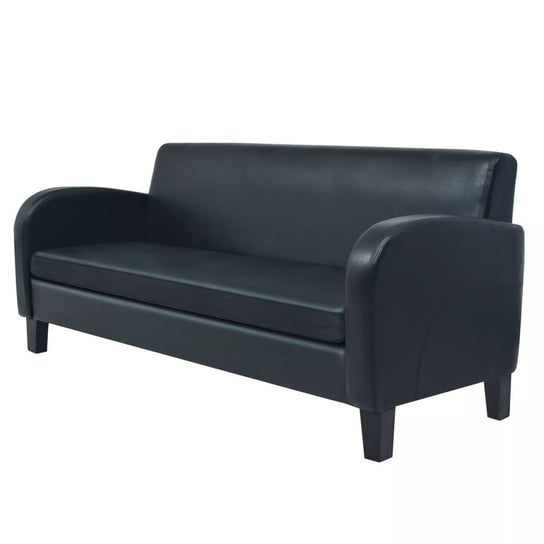 Sofa VIDAXL, czarna, 3-osobowa vidaXL
