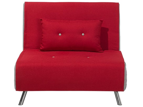 Sofa z funkcją spania BELIANI Farris, czerwona Beliani