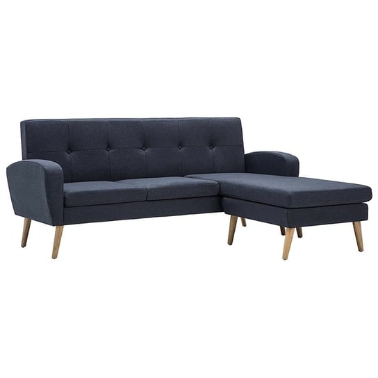 Sofa z leżanką ELIOR Anita 4Q, ciemnoszara, 79x136x186 cm Elior