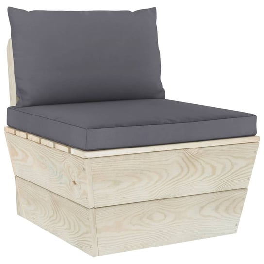 Sofa z palet VIDAXL, antracytowa, 65x60x60 cm vidaXL