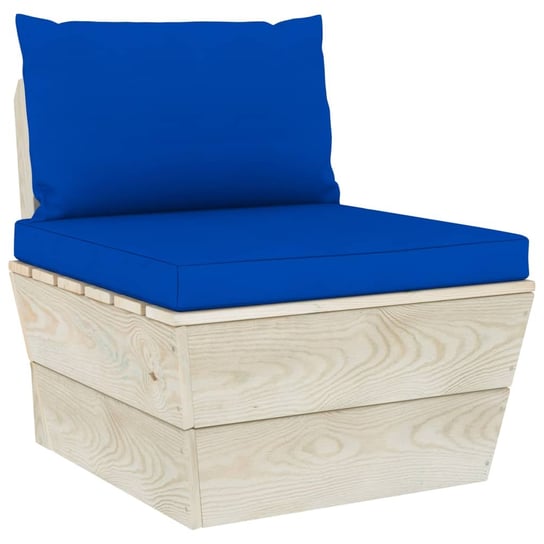 Sofa z palet VIDAXL, niebieska, 60x60x65 cm vidaXL