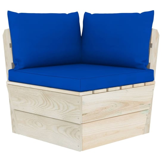 Sofa z palet VIDAXL, niebieski, 65x60x60 cm vidaXL