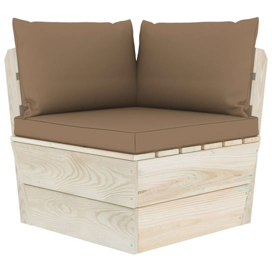 Sofa z palet VIDAXL, taupe, 65x60x60 cm vidaXL