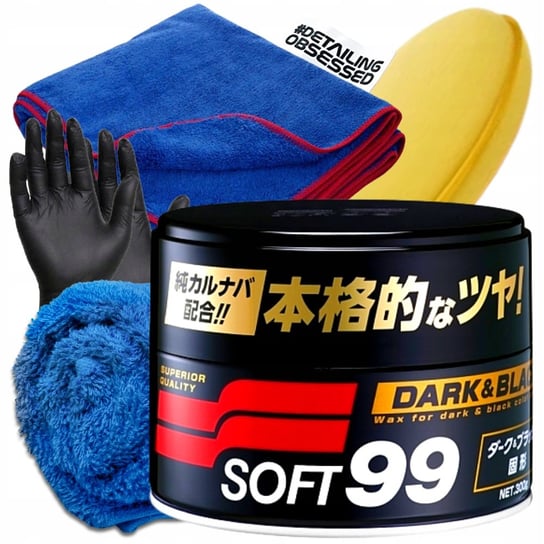 SOFT99 DARK & BLACK twardy wosk carnauba 300g Soft99