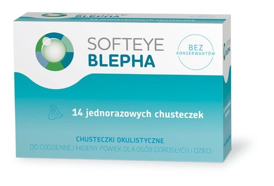 Softeye Blepha, chusteczki okulistyczne, 14 sztuk Polpharma